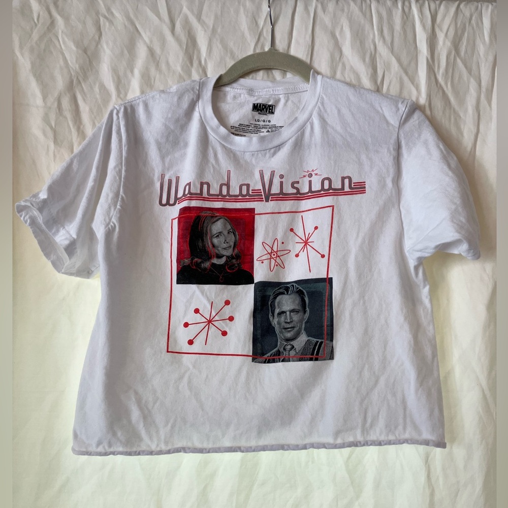 Marvel, Wandavision, Womens size large cropped t-shirt